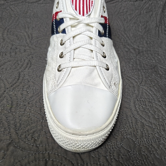 Polo Ralph Lauren White Canvas Team USA Olympic 2020 Tokyo Sneakers Mens 10.5D main image 6